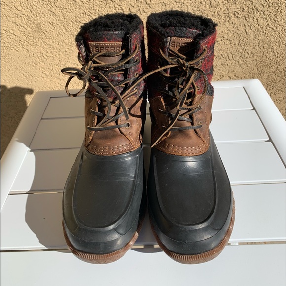 sperry men's boots waterproof